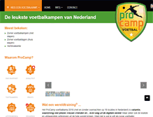 Tablet Screenshot of procamp.nl